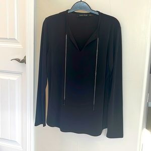 Black top with chain details Small